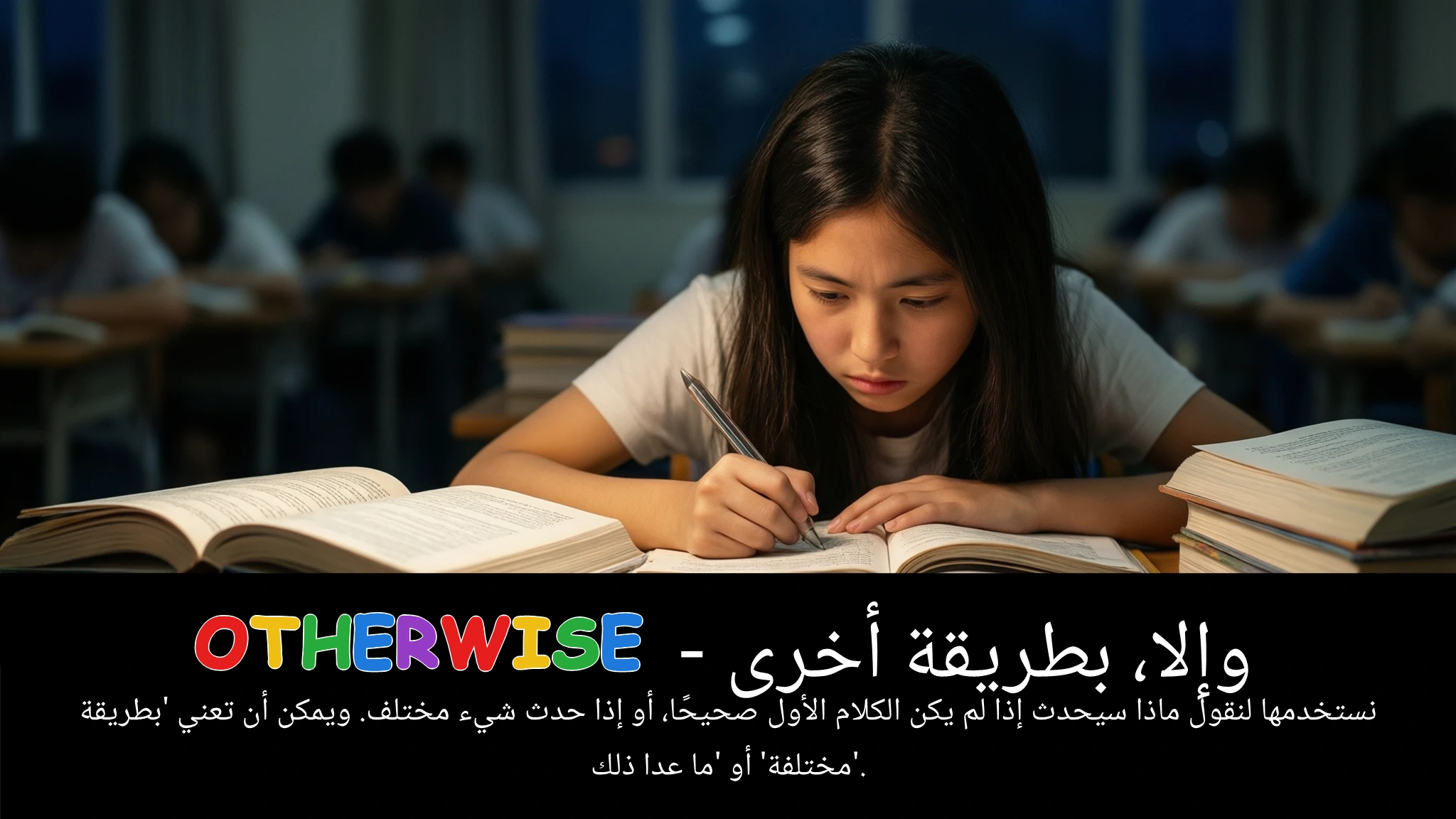 Arabic Illustration for otherwise